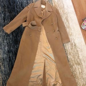 Tan full length coat